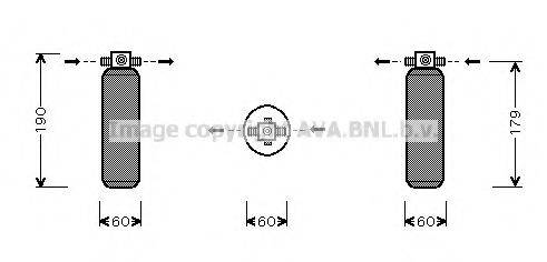 KIA 0K03A61500C Осушувач, кондиціонер