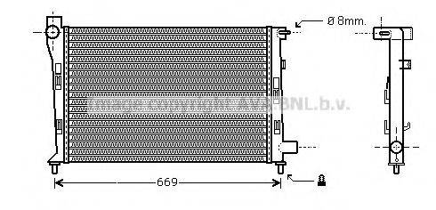 AVA QUALITY COOLING MS2281 Радіатор, охолодження двигуна