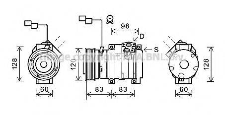 AVA QUALITY COOLING MTK229 Компресор, кондиціонер