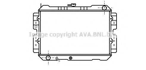 BLUE PRINT ADM59808 Радіатор, охолодження двигуна