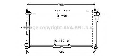 AVA QUALITY COOLING MZ2075 Радіатор, охолодження двигуна