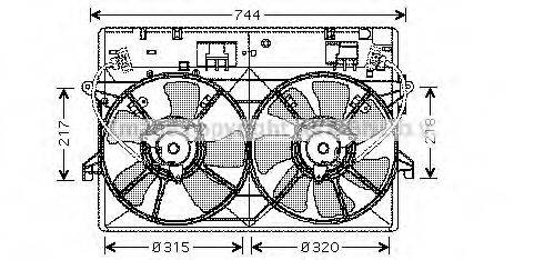 MAZDA FS1E15025B Вентилятор, охолодження двигуна