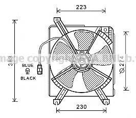 AVA QUALITY COOLING MZ7542 Вентилятор, охолодження двигуна