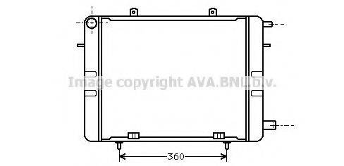 AVA QUALITY COOLING OL2042 Радіатор, охолодження двигуна