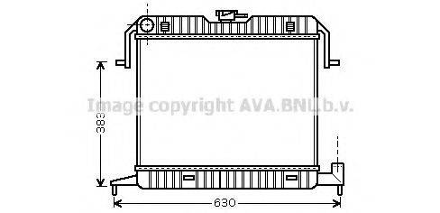 AVA QUALITY COOLING OL2087 Радіатор, охолодження двигуна