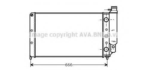 AVA QUALITY COOLING RT2077 Радіатор, охолодження двигуна