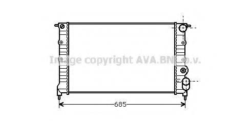 AVA QUALITY COOLING RT2115 Радіатор, охолодження двигуна