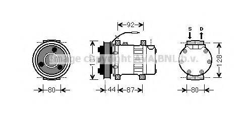 AVA QUALITY COOLING RTK432 Компресор, кондиціонер