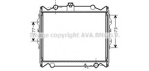 AVA QUALITY COOLING TO2248 Радіатор, охолодження двигуна