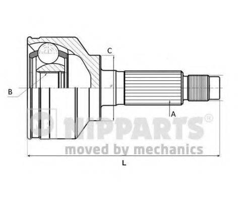 HYUNDAI 4950033500 Шарнірний комплект, приводний вал