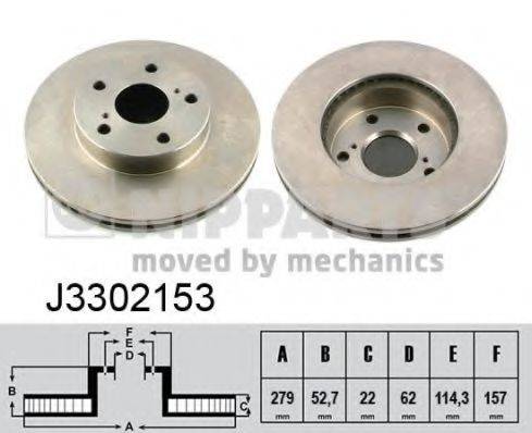 NIPPARTS J3302153 гальмівний диск