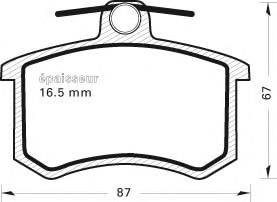 AUDI 4A098451 Комплект гальмівних колодок, дискове гальмо