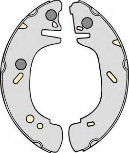MGA M724 Комплект гальмівних колодок