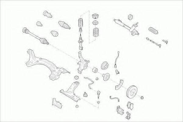 ZF PARTS VWPOLOFZ003 Рульове управління; Підвіска колеса