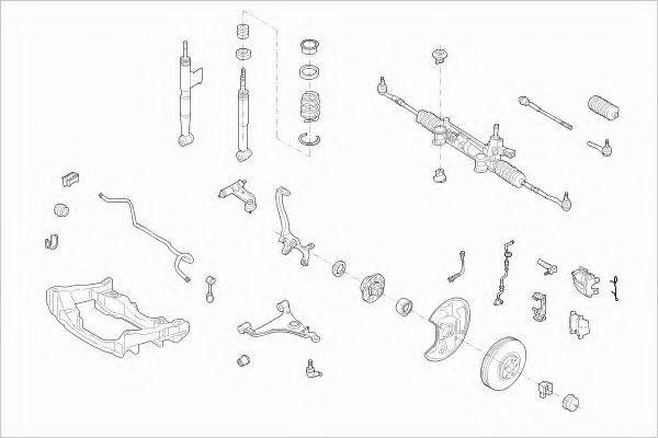 ZF PARTS MERCEEKLAFZ003 Рульове управління; Підвіска колеса