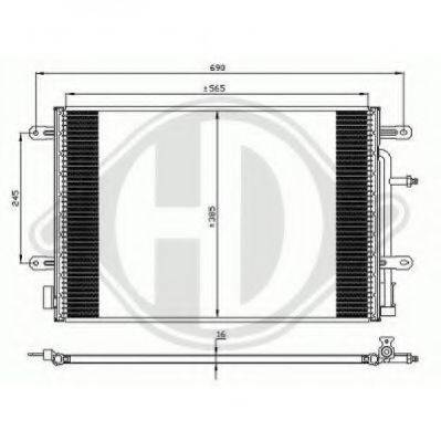 DIEDERICHS 8101711 Конденсатор, кондиціонер