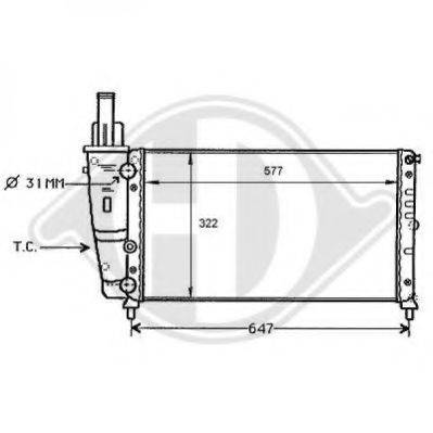 EQUAL QUALITY RM0653 Радіатор, охолодження двигуна