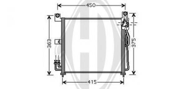 DIEDERICHS 8650500 Конденсатор, кондиціонер