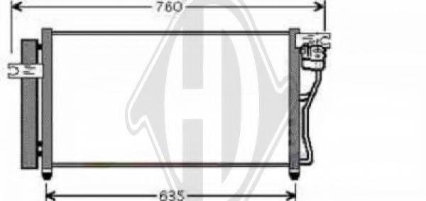 DIEDERICHS 8683300 Конденсатор, кондиціонер