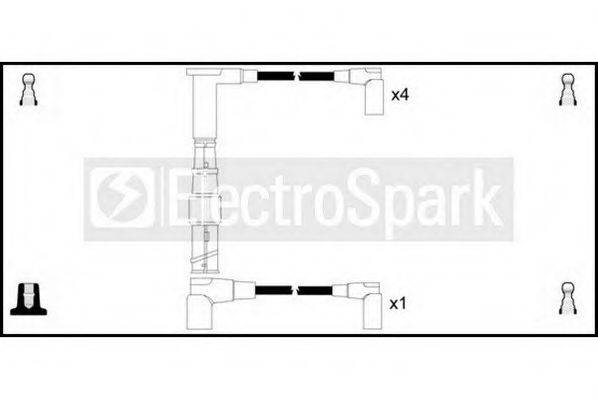 STANDARD OEK421 Комплект дротів запалювання