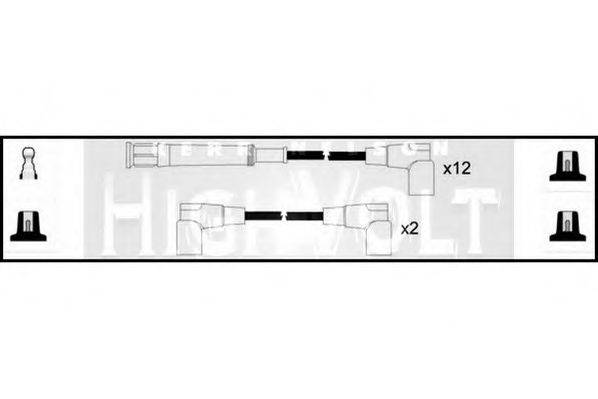 STANDARD OEF461 Комплект дротів запалювання