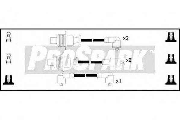 STANDARD OES1214 Комплект дротів запалювання