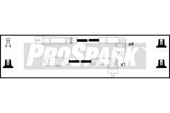 STANDARD OES1262 Комплект дротів запалювання