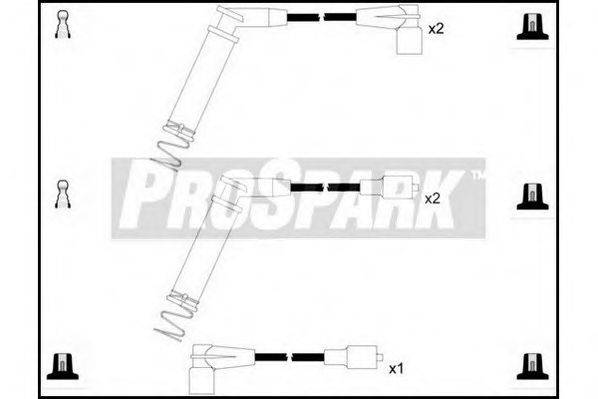 STANDARD OES1299 Комплект дротів запалювання