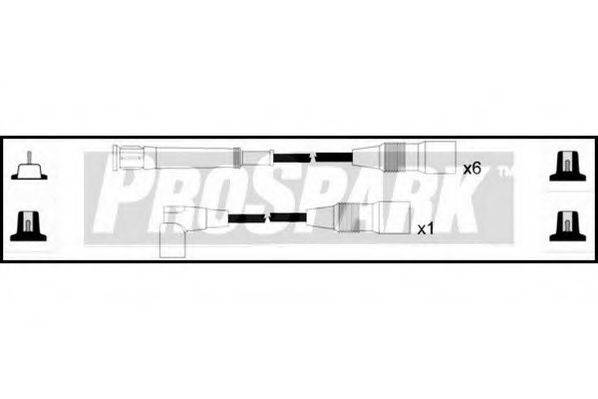 STANDARD OES224 Комплект дротів запалювання