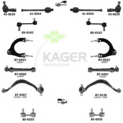 KAGER 800862 Підвіска колеса