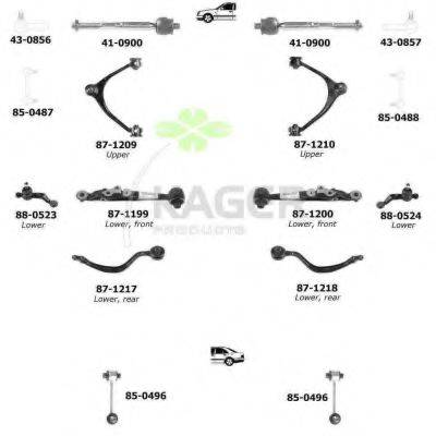 KAGER 801286 Підвіска колеса