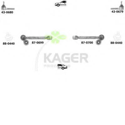 KAGER 801346 Підвіска колеса