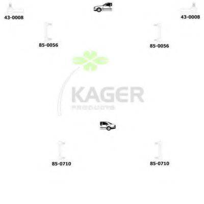 KAGER 801358 Підвіска колеса