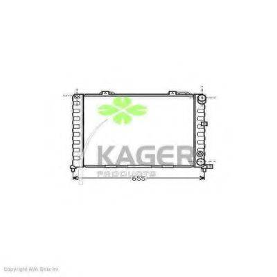 KAGER 310056 Радіатор, охолодження двигуна