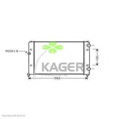 KAGER 311202 Радіатор, охолодження двигуна