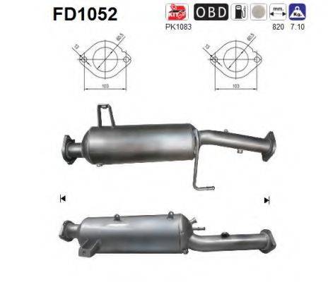 MITSUBISHI 1583A006 Саджовий/частковий фільтр, система вихлопу ОГ