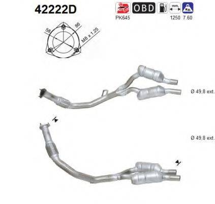 AUDI 3B0254500BX Монтажний комплект, каталізатор