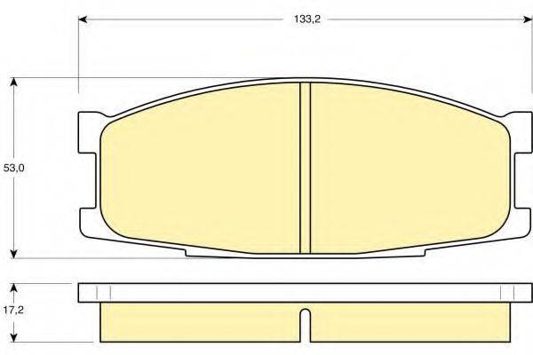 GIRLING 23051 Комплект гальмівних колодок, дискове гальмо