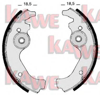 KAWE 00670 Комплект гальмівних колодок