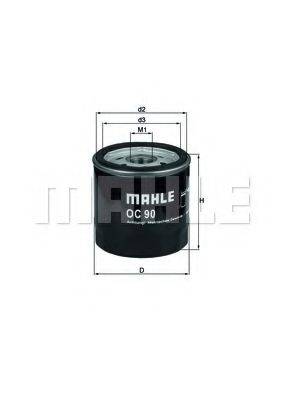 MAHLE ORIGINAL OC90 Масляний фільтр