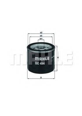 MAHLE ORIGINAL OC 494