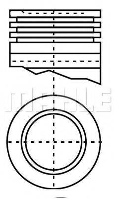 MAHLE ORIGINAL E25360060 Поршень