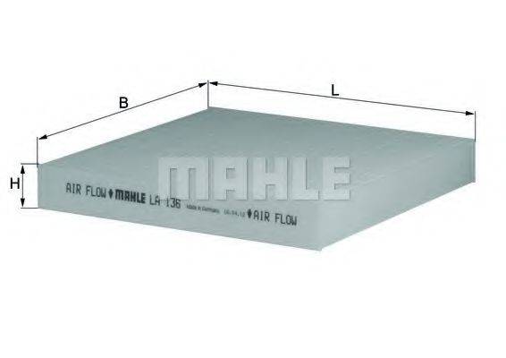 MAHLE ORIGINAL LA 136