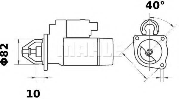 MAHLE ORIGINAL MS53 Стартер