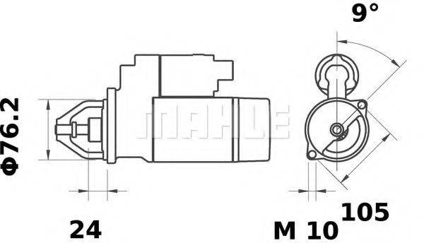 MAHLE ORIGINAL MS15 Стартер