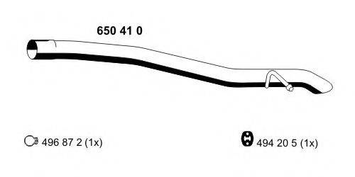 ERNST 650410 Труба вихлопного газу