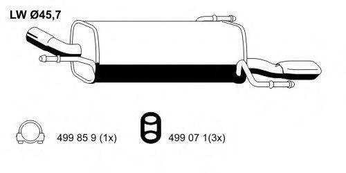 ERNST 011181 Глушник вихлопних газів кінцевий