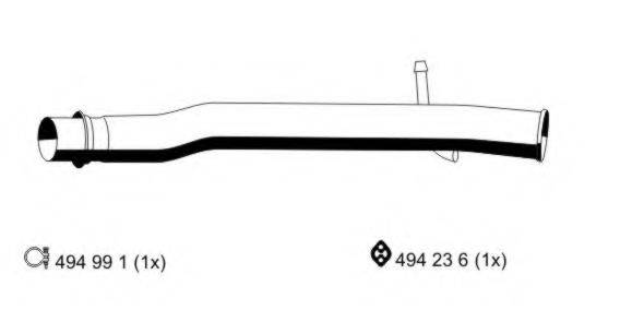 ERNST 331517 Труба вихлопного газу