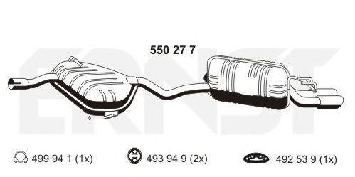 FIAT 7763460 Середній/кінцевий глушник ОГ