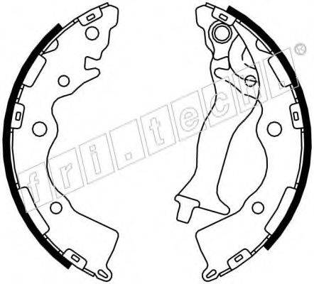 FRI.TECH. 1046218 Комплект гальмівних колодок